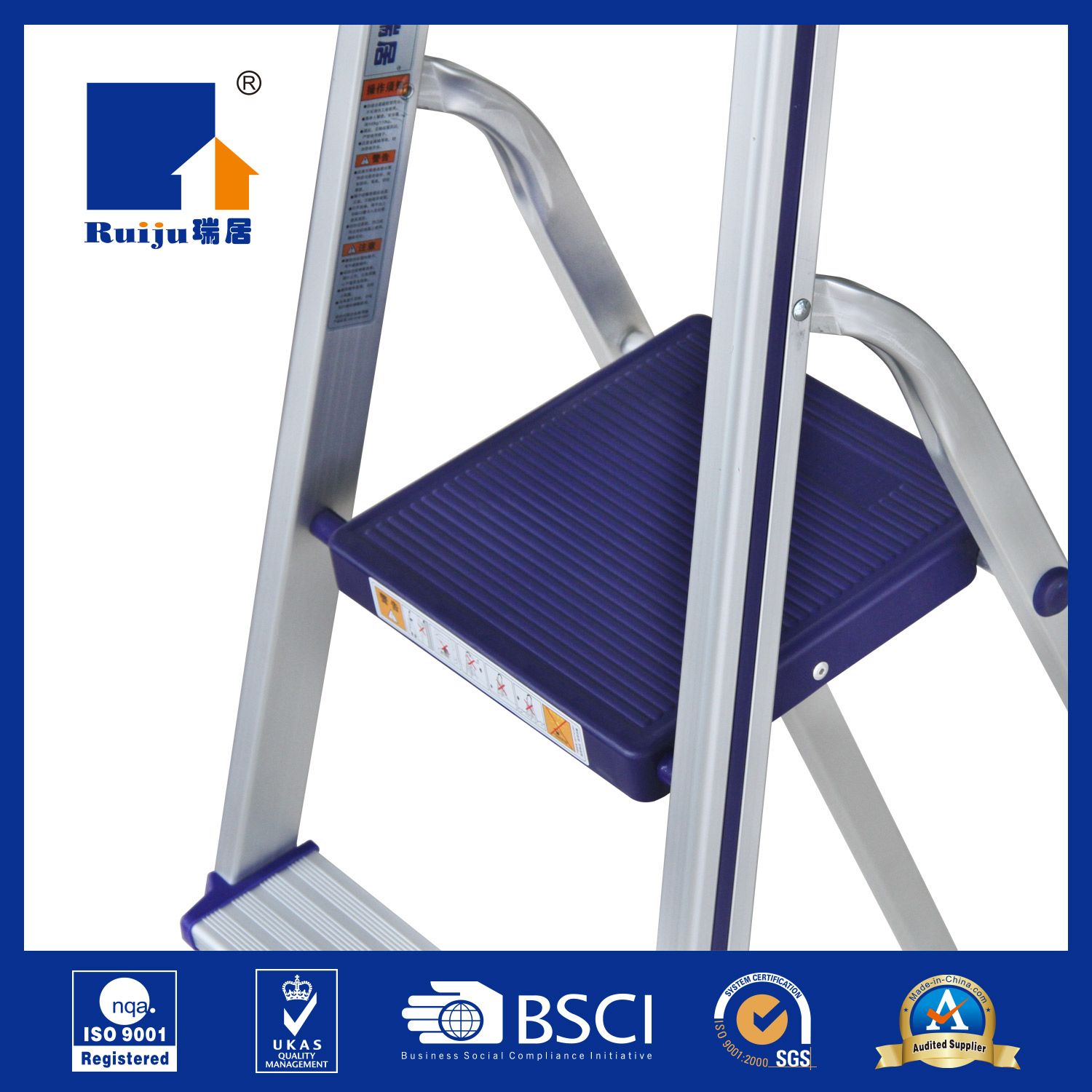 Professional Stepladder Aluminium with Tool Tray